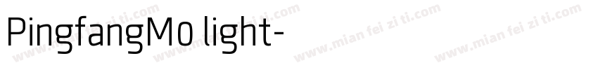 PingfangM0 light字体转换